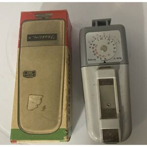 Vintage ZEISS IKON Ikoblitz 4 in Original Box Germany Pre-Owned no Flash bulb